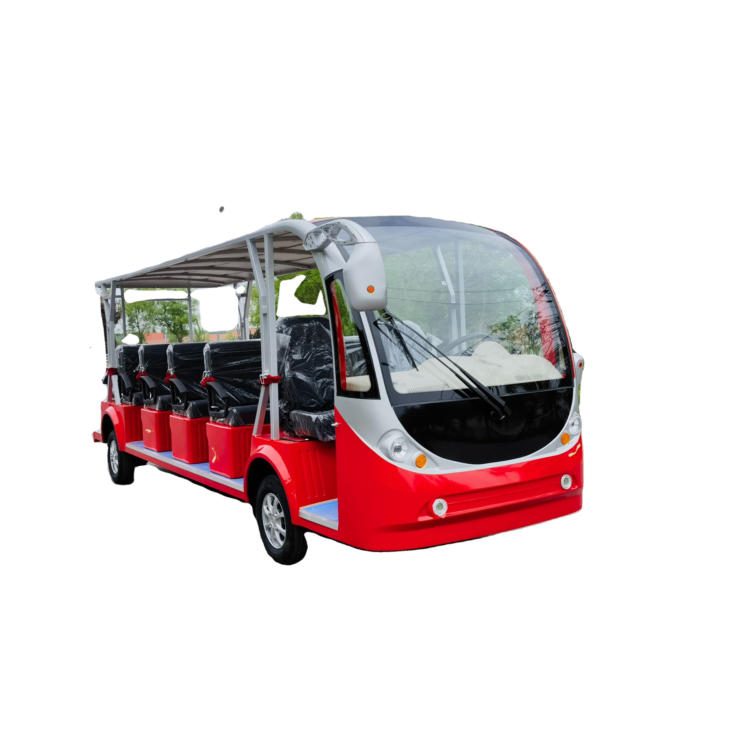 17-Seater Luxury Electric Sightseeing Tourist Car 72V Passenger Electric Vehicle From Chinese Factory